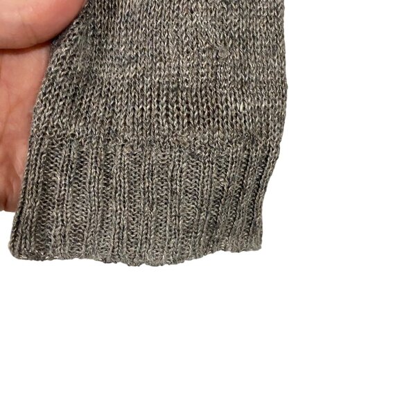 Eileen Fisher 100% Linen Gray V-Neck Sweater Size M - Picture 6 of 9